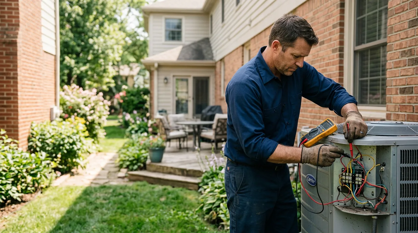 HVAC technician working near Riverton, KS